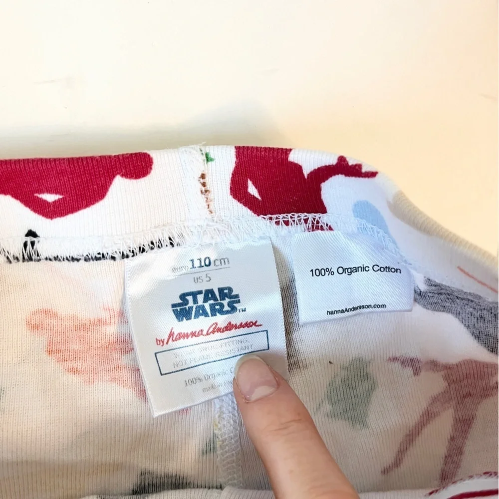 Hanna Andersson Star Wars Orange and White Pajama Set